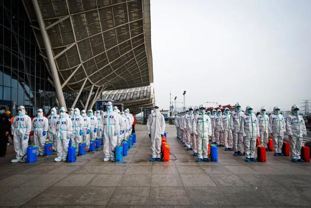 Disinfection in Wuhan