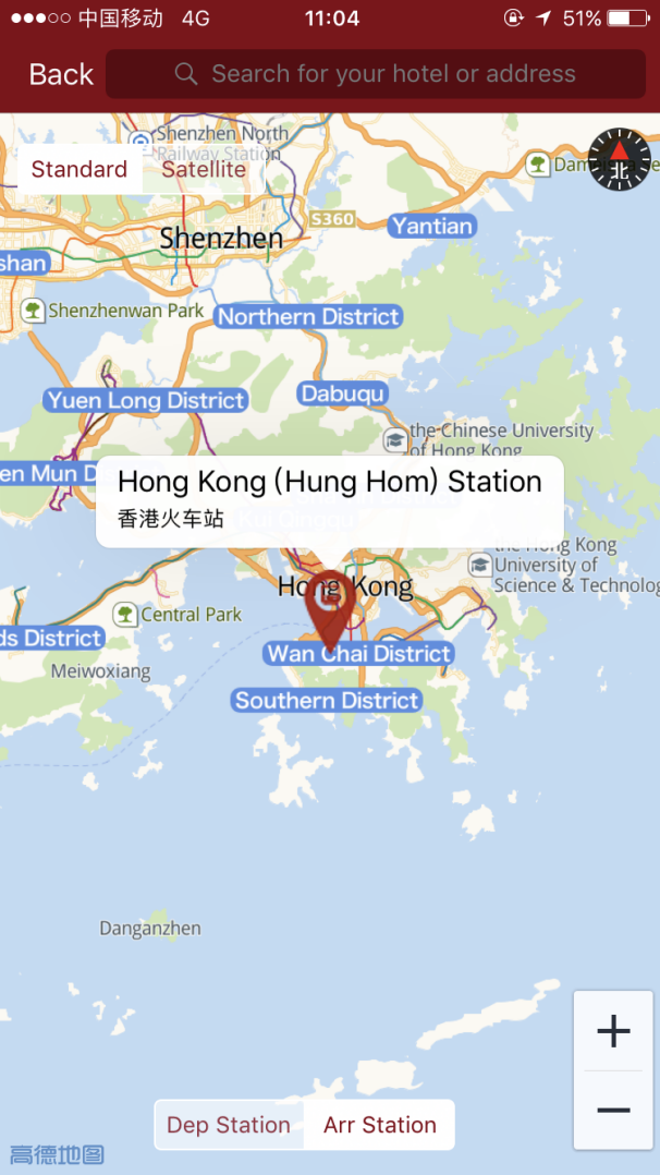 Hung Hom Railway Station Map