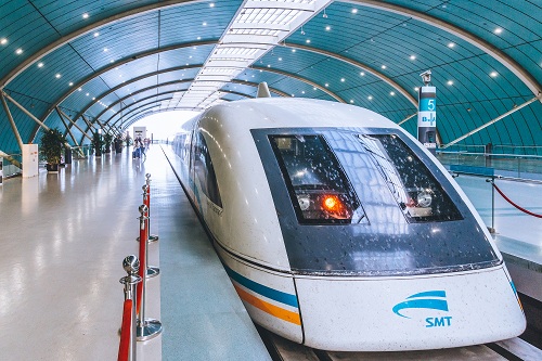 Maglev train in China