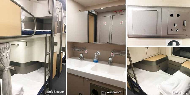 soft sleeper on high-speed train