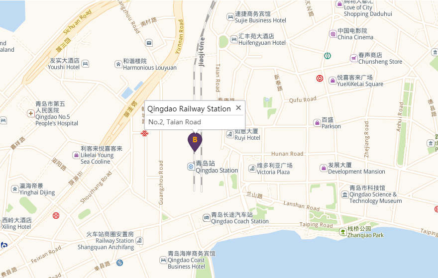 Qingdao Railway Station Map
