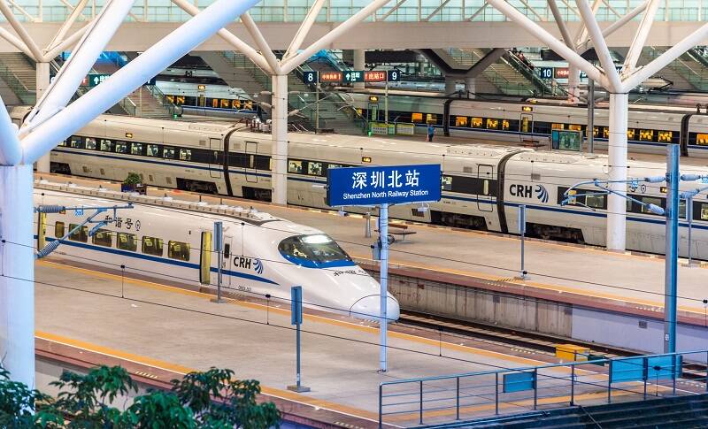 A Train from Shenzhen North Station