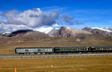 A train in service from Xining to Lhasa