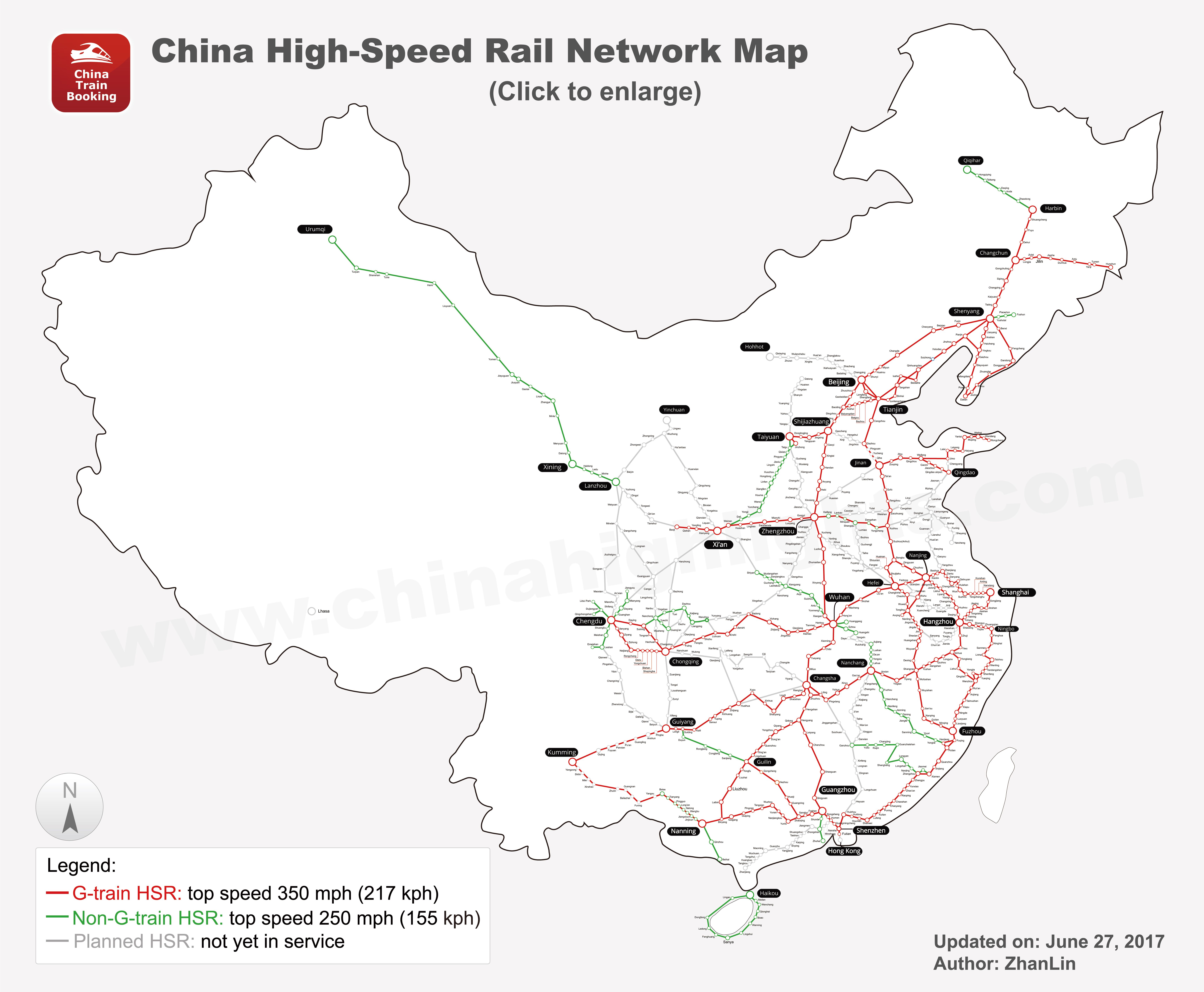Maps of China Railway, Offline HighSpeed Train Map, Free Download China Train Booking