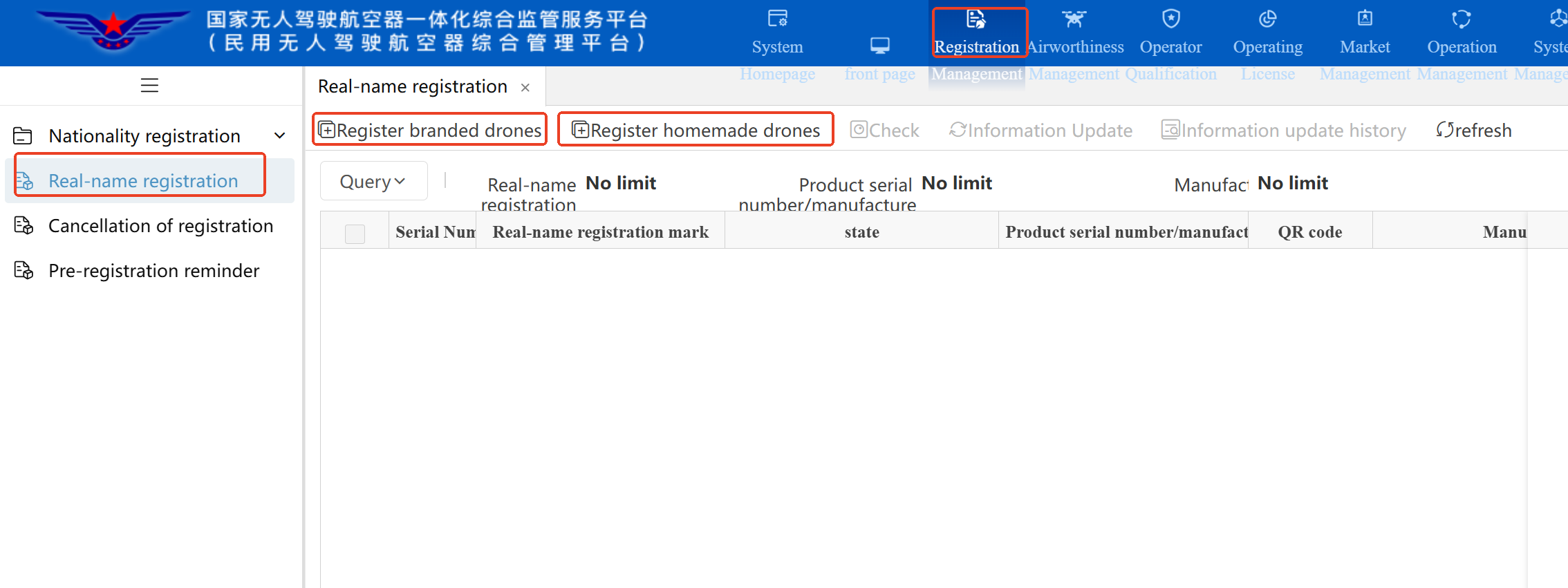 Real-name registration