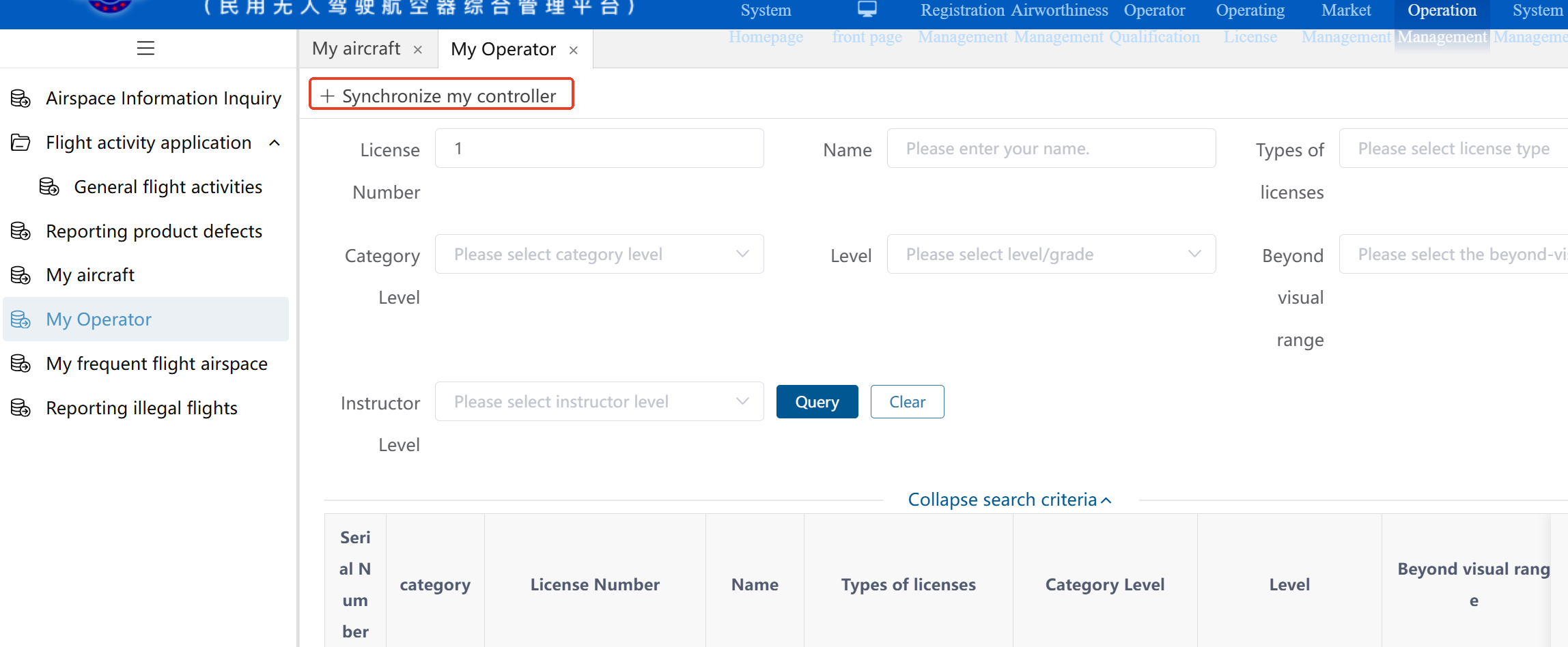 synchronization information