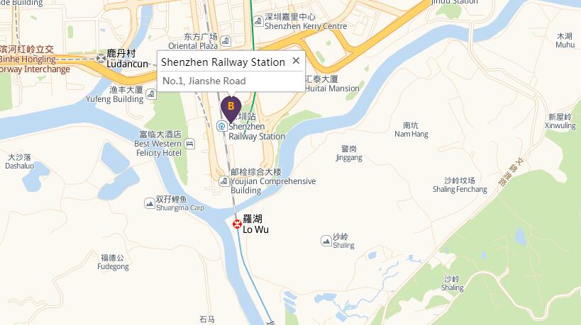 Shenzhen Railway Station Map