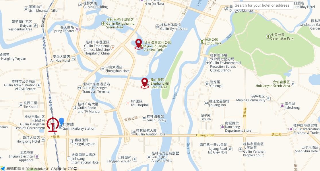 Guilin Railway Station map