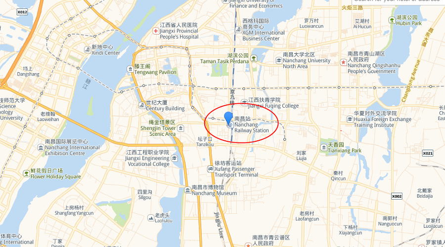 Nanchang Railway Station Map