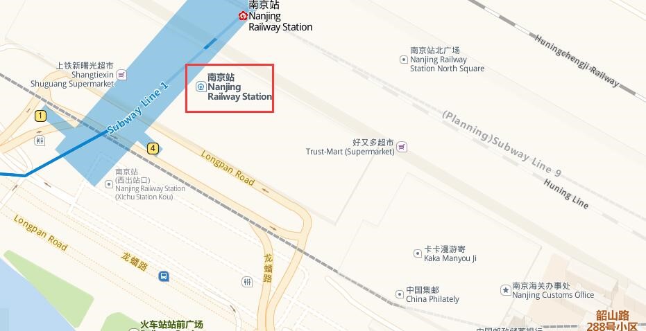 Nanjing Railway Station Map