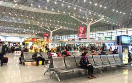 The waiting area at Xi’an North Railway Station
