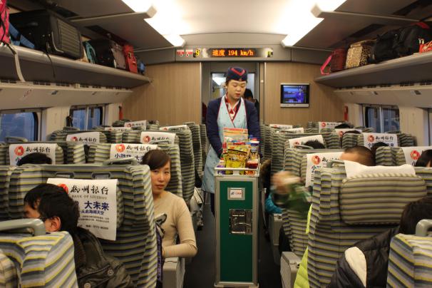 Box meal on  China's high-speed train